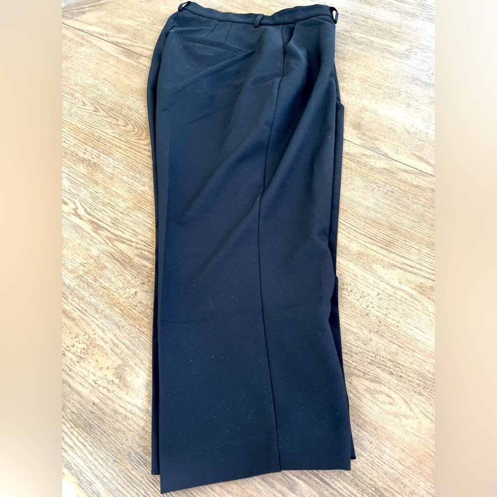 Express Editor Straight Ankle Super High Rise Black Size 16 Short